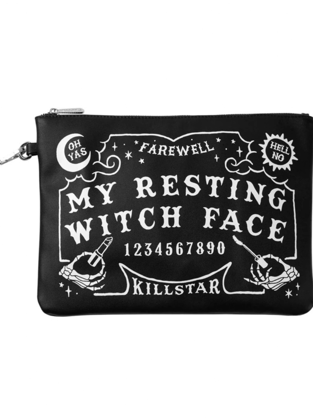 Killstar My Resting Witch Face Makeup Bag Ouija - Picture 2 of 4